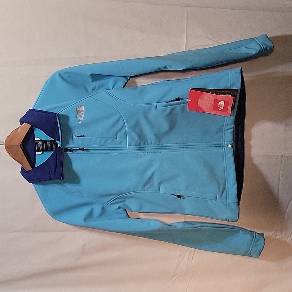 New The North Face Turquoise Apex Bionic Jacket Outdoor Blue ClimateBlock Small